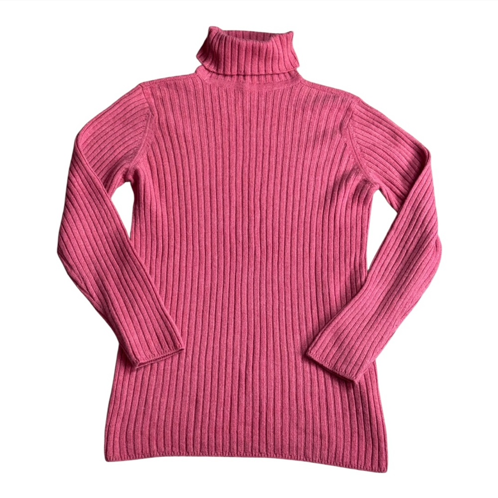 Johnston’s of Elgin Scotland Cashmere Roll-Collar Turtleneck Jumper Sweater 38/L